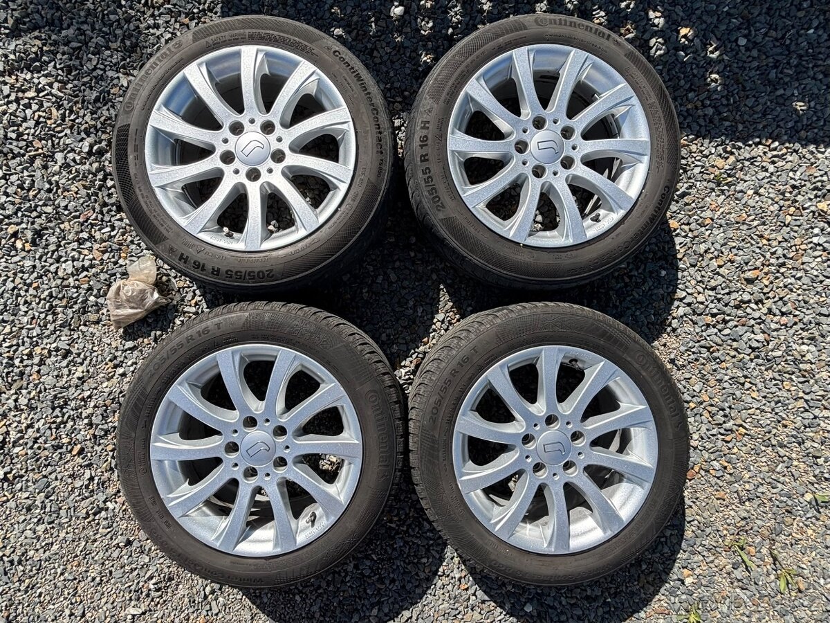 Alu kola na Mercedes-benz W204 R16 5x112 pneu 205/55/16