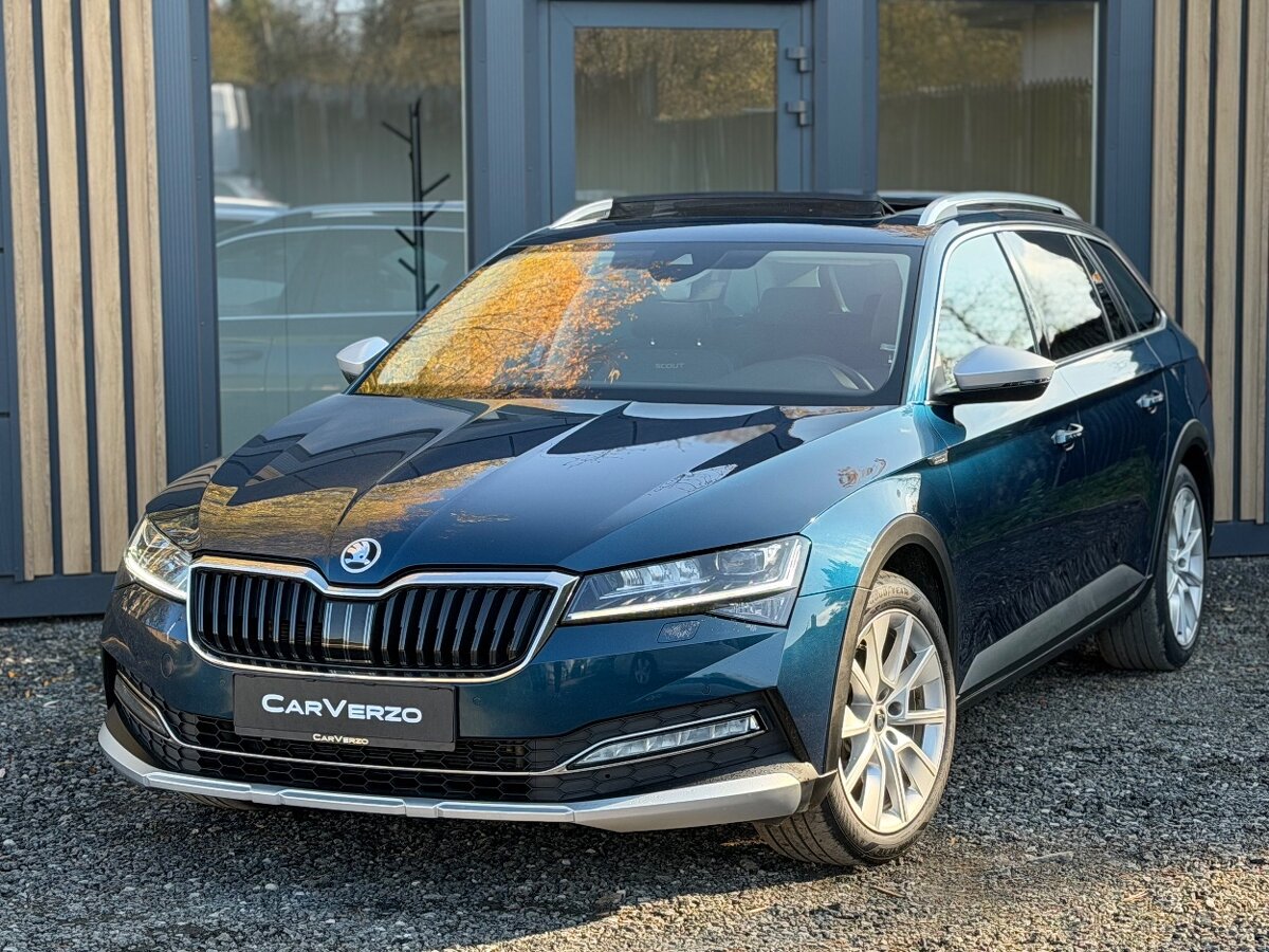 — REZERVACE —ŠKODA SUPERB III FL SCOUT 2.0 TDI 140KW 4X4