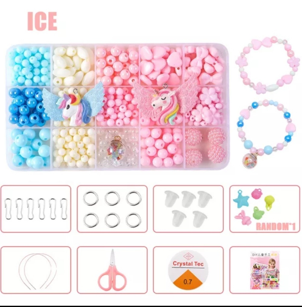 Sada na výrobu náramků a čelenky, nová