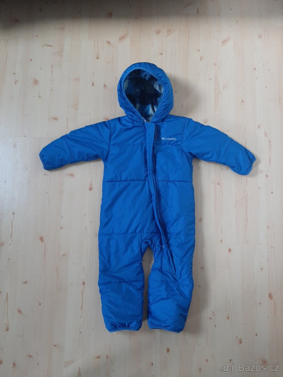 Modrá péřová kombinéza Columbia, 18-24 měsíců