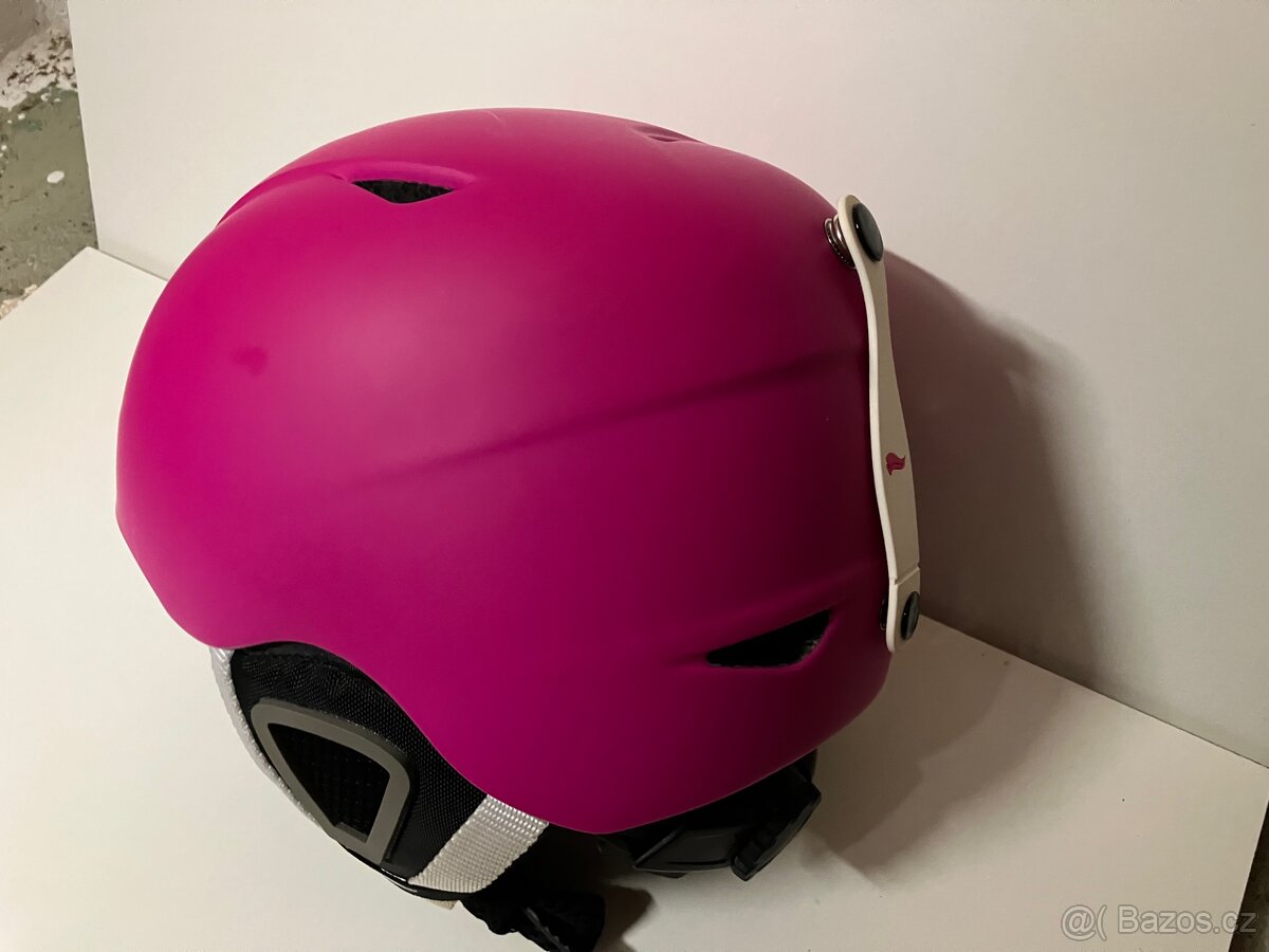 Dívčí zimní helma růžová