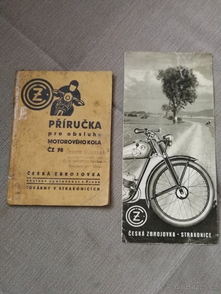 ČZ 98 příručka, prospekt