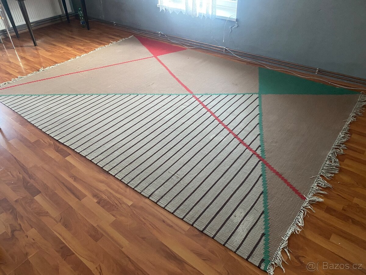 Geometrický koberec Antonín Kybal 50.léta