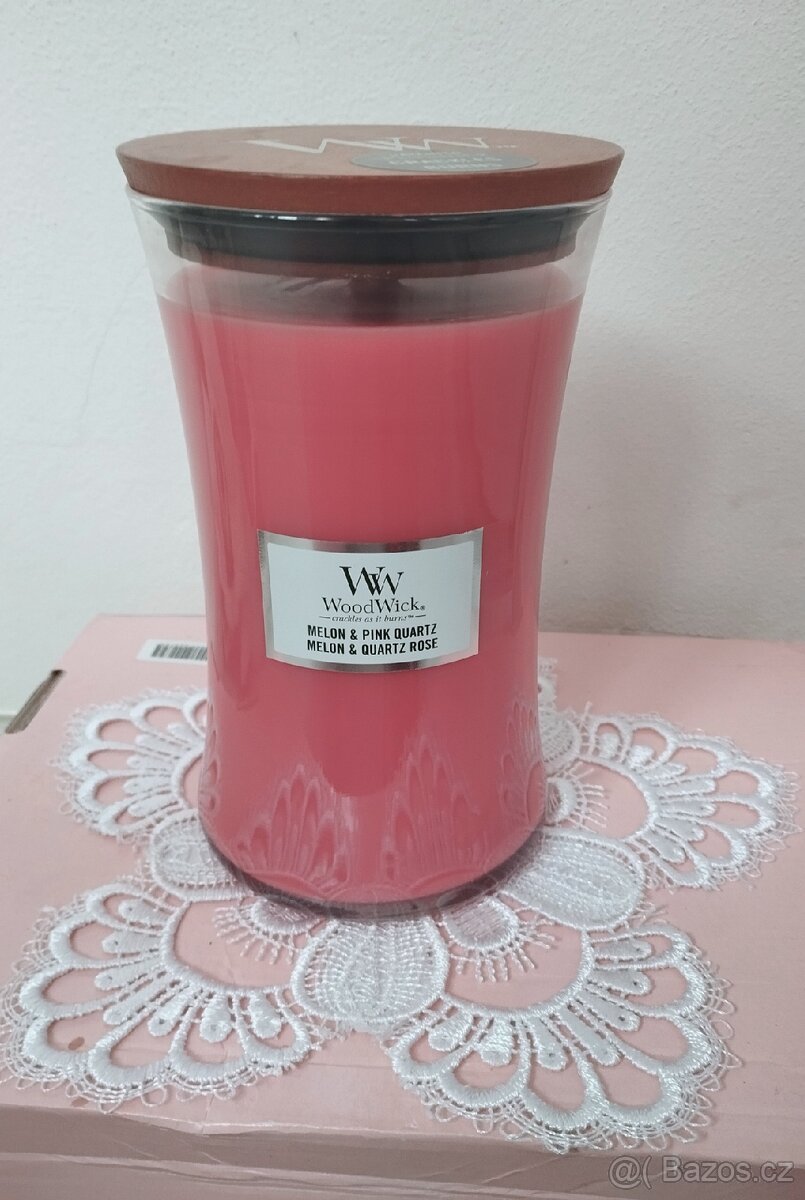 Woodwick svíčka Melon Blossom
