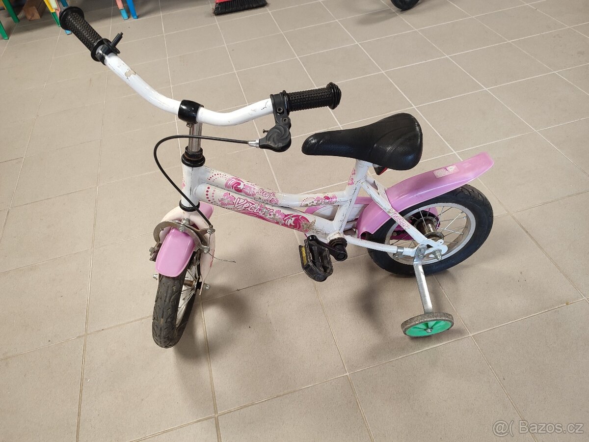 Dětské kolo s bočními kolečky pro nejmenší