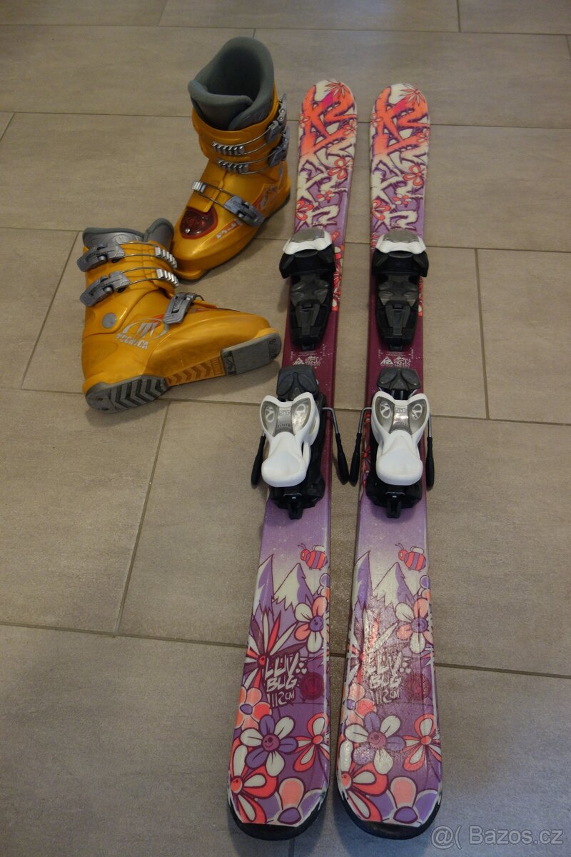 Lyže 112 cm K2, boty prodané
