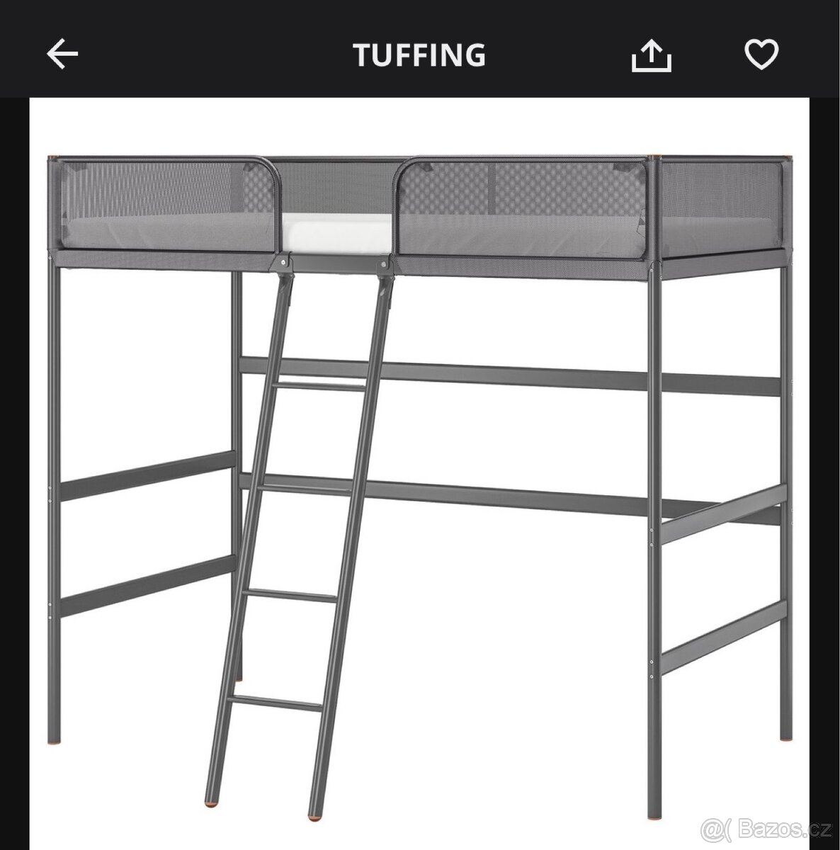 Postel s vysokým rámem