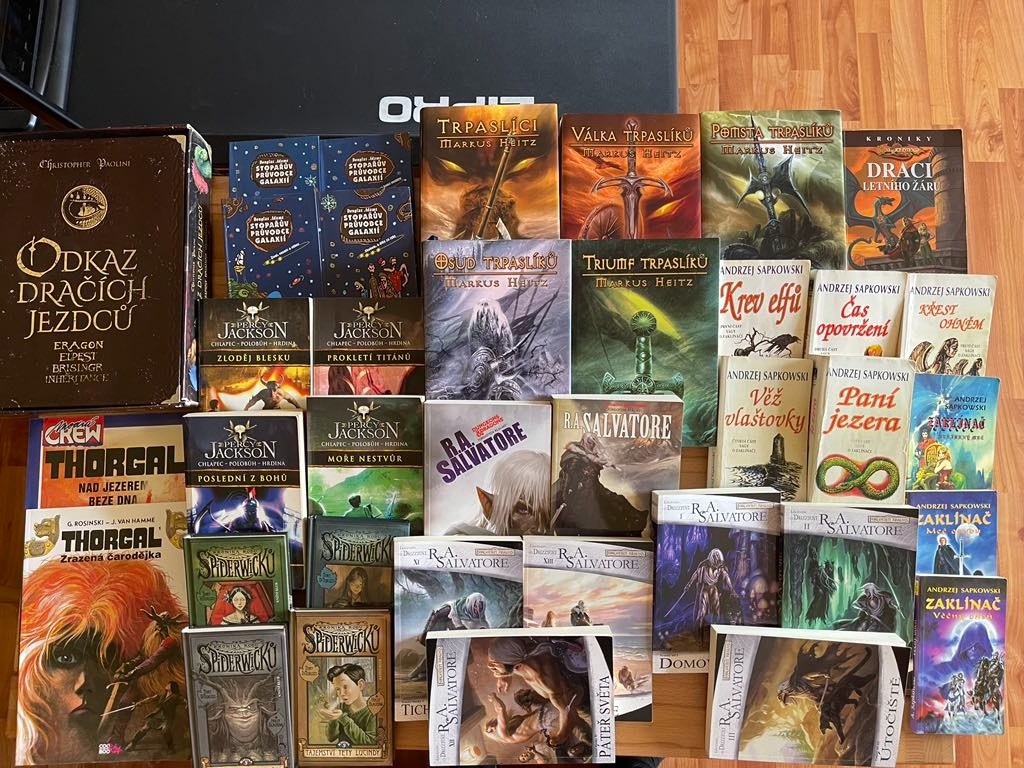 Pán prstenů,Zaklínač,Letopisy Narnie,Útočiště,Thorgal,Hobi