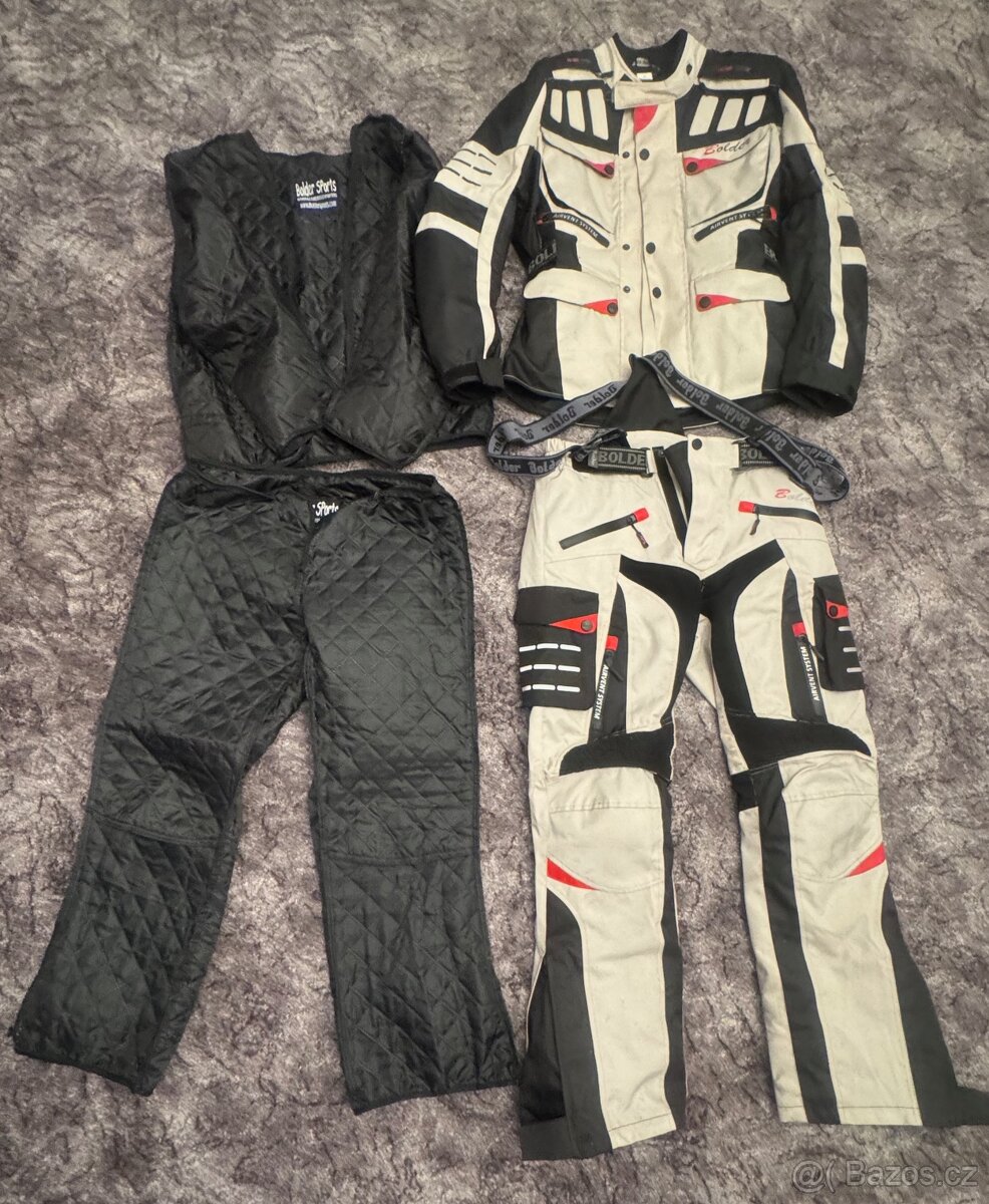 Motoset bunda + kalhoty textilní zn. Bolder