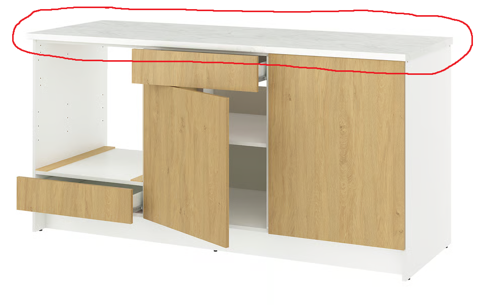 Nová kuchyňská deska IKEA 182×61 (nepoužitá)