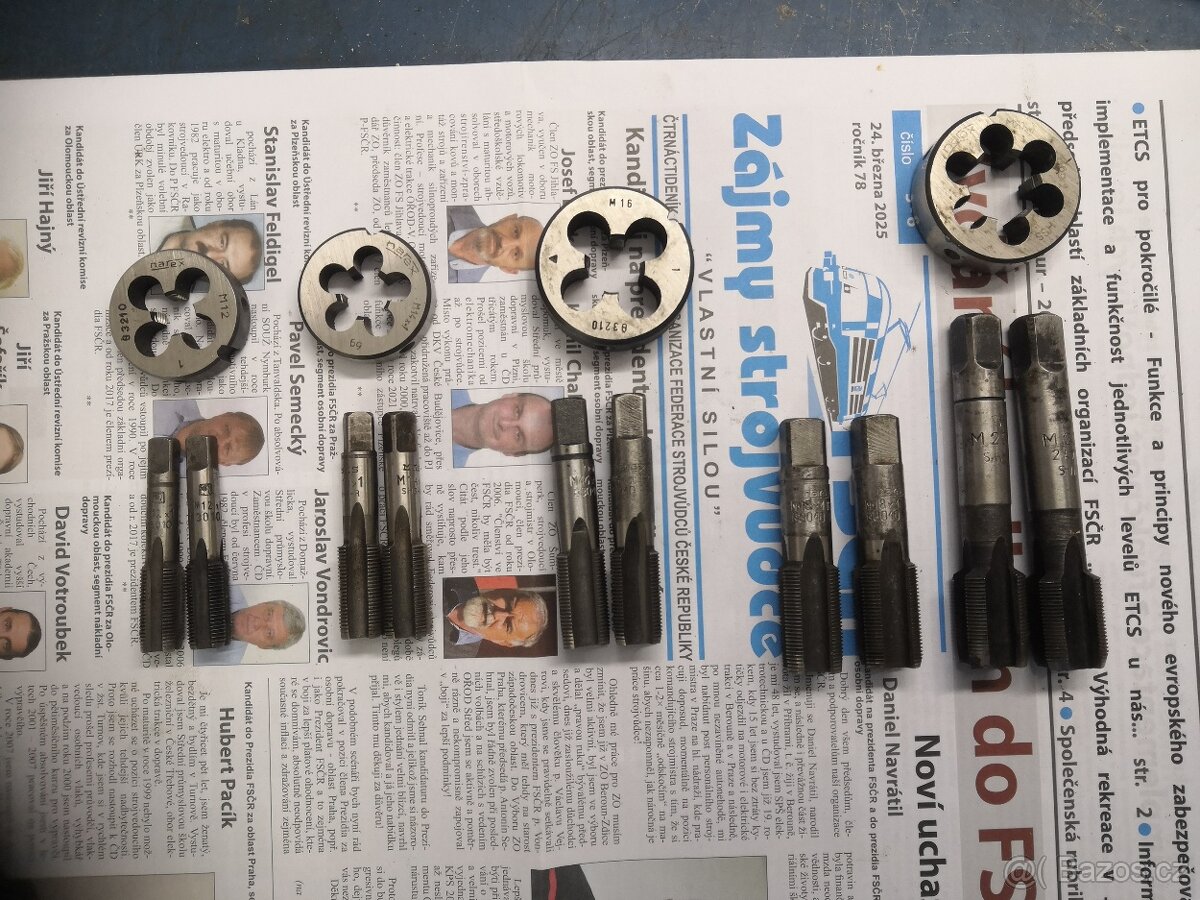 P:závitníky se stoupáním x1