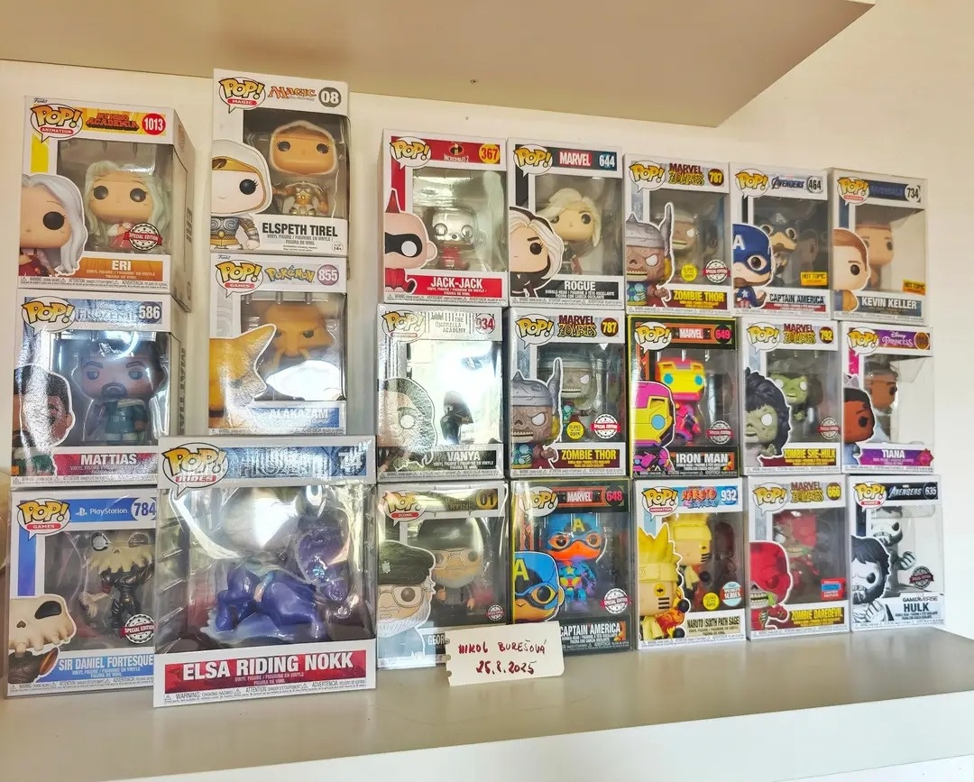 Funko pop figurky marvel disney pokemon atd