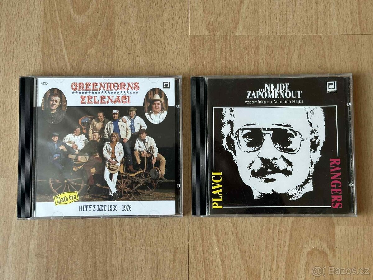 2x CD české country klasiky – Greenhorns/Zelenáči + Rangers