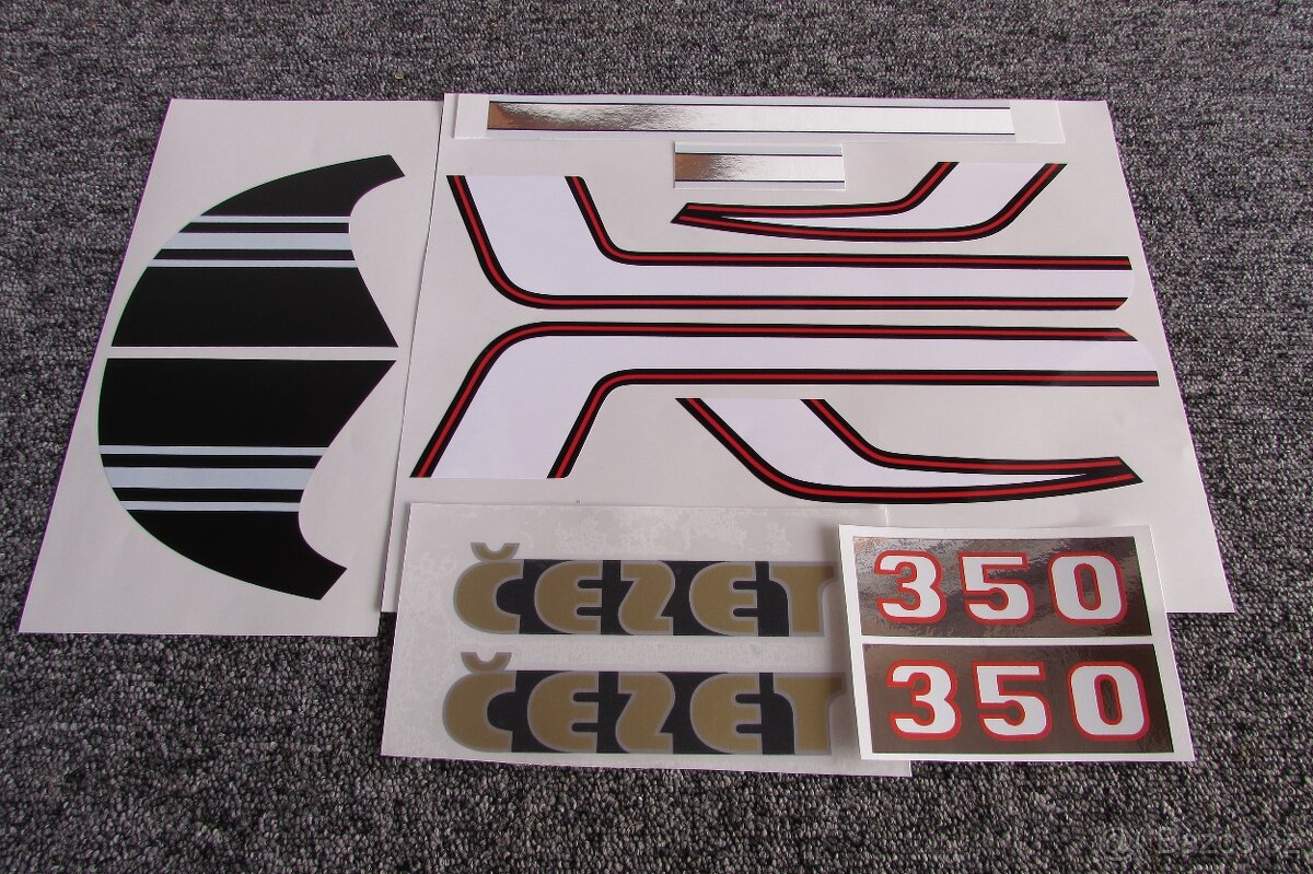 ČZ 350 472.6 sada samolepky
