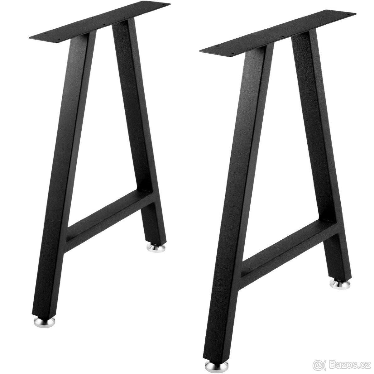 Kovové nohy stolové/podnoží 71 x 45 cm (nosnost 540 kg)