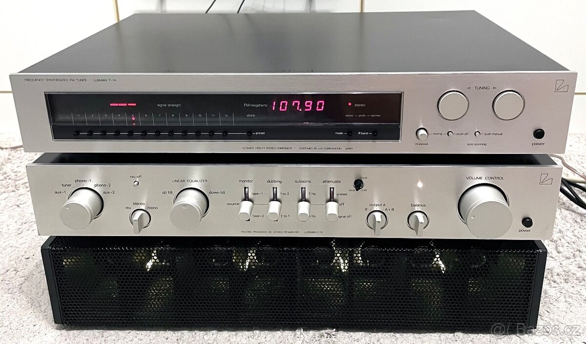 Předzesilovač LUXMAN C-12 a FM-Tuner LUXMAN T-14