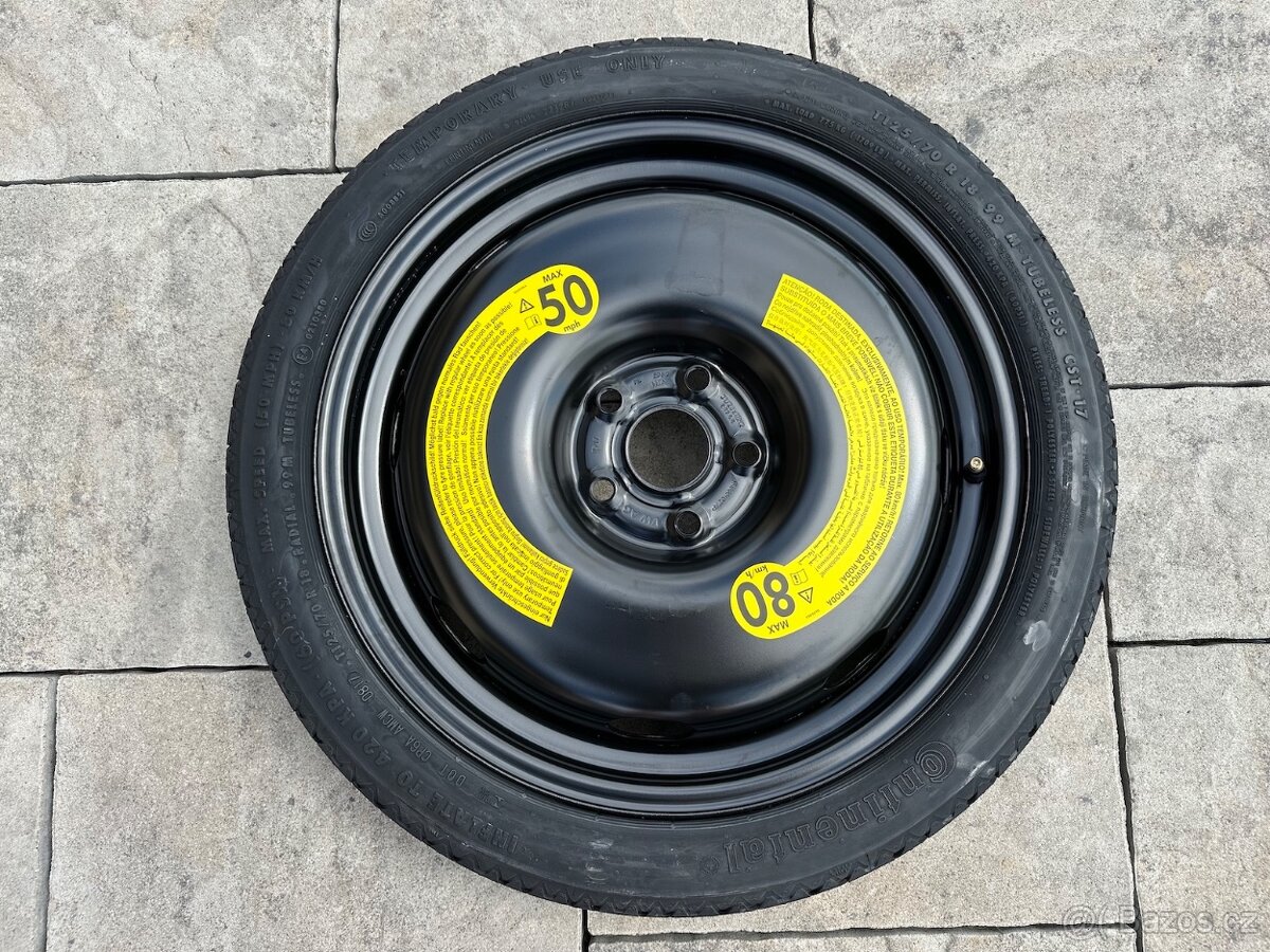 Úzké dojezdové kolo 5x112 - 18" - Škoda, VW, Seat, Audi