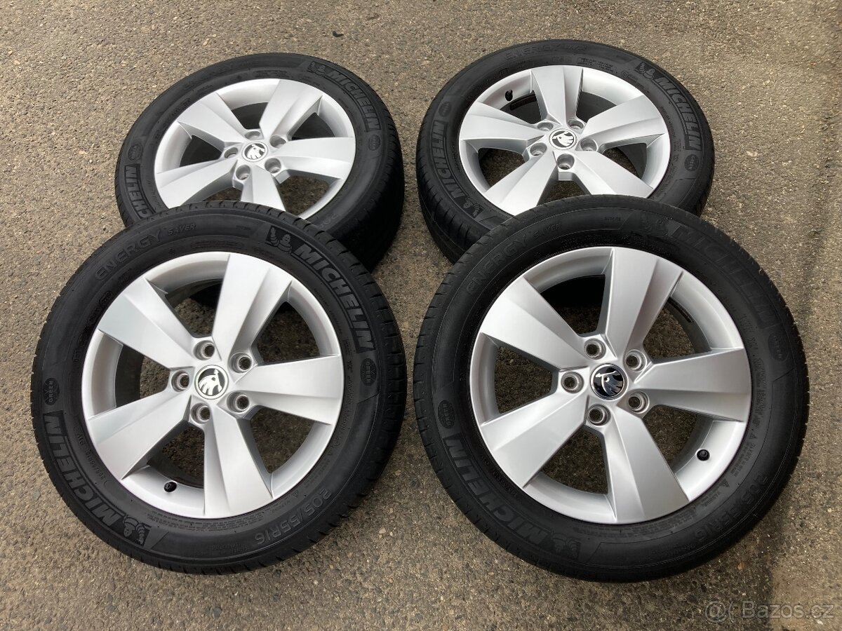 Alu 5x112 r16,Škoda Octavia 3,205/55 16-pekne