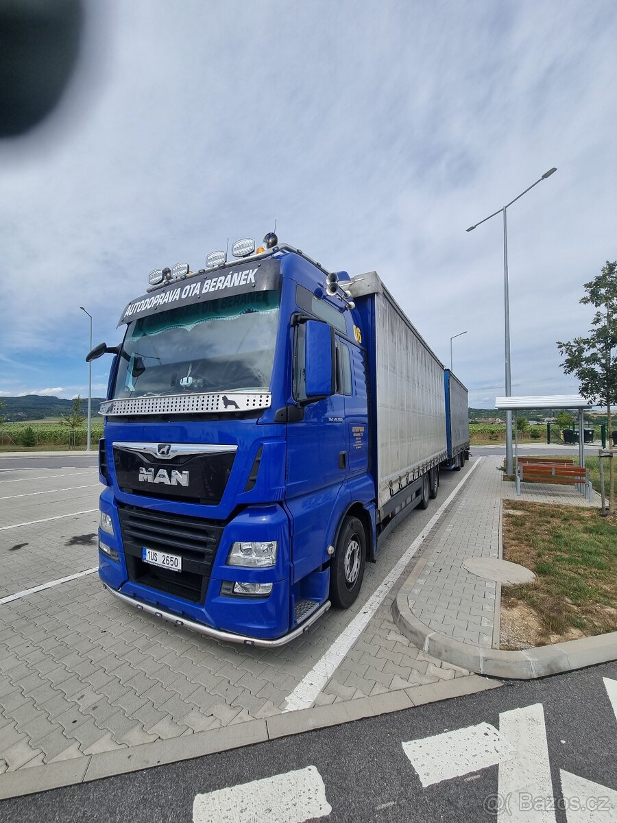 Prodám soupravu 120 cbm MAN TGX 500 492 355 km