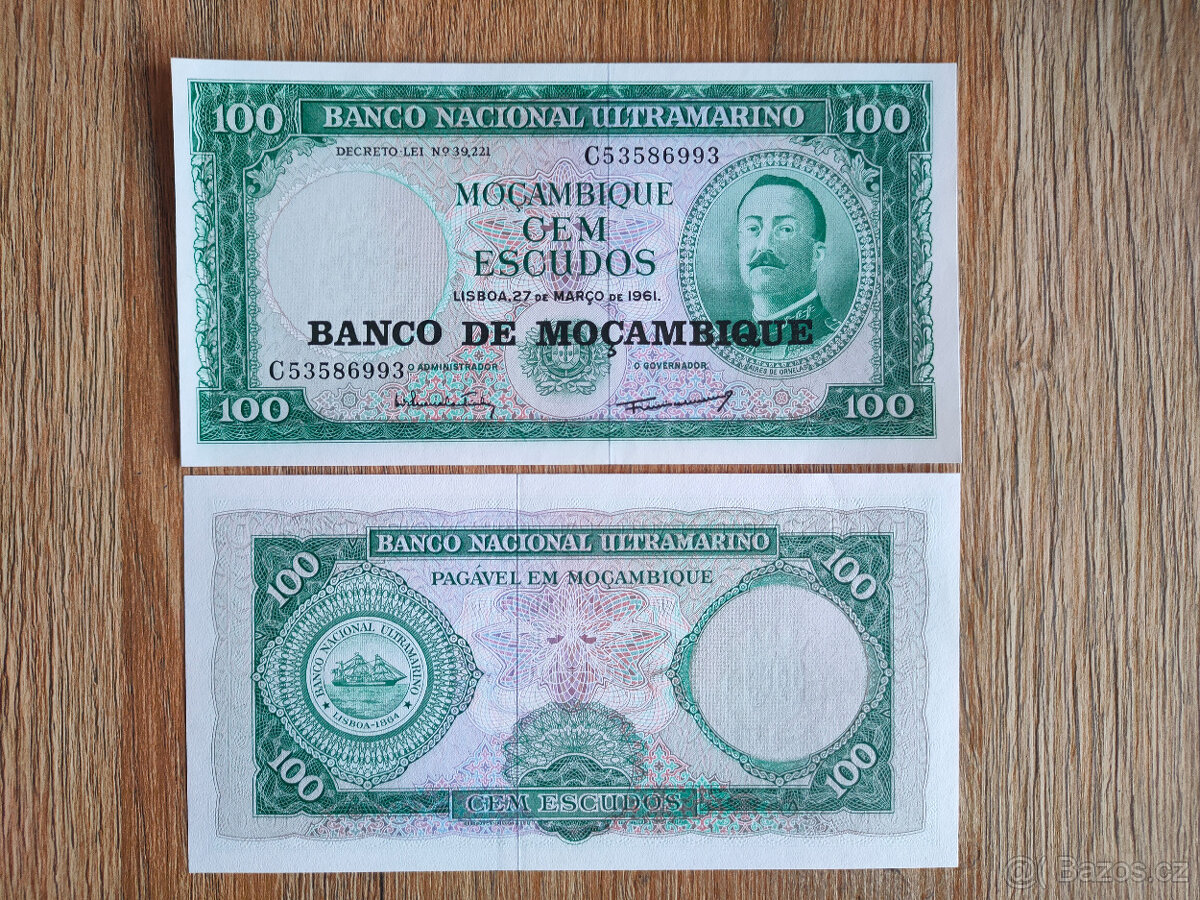 Mozambik - 100 escudos - rok 1961