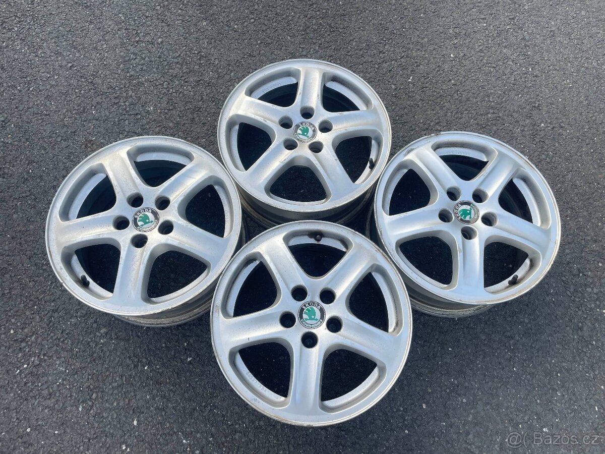 Lité disky origo škoda fabia 5x100 R15, 6Jx15 ET43