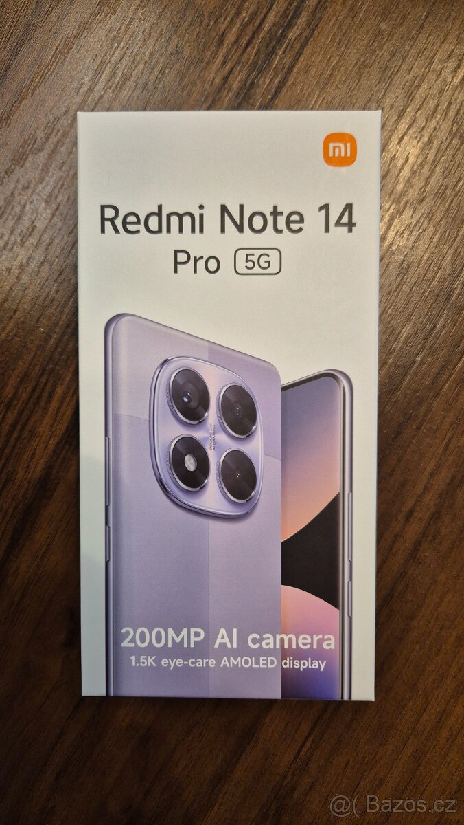 NOVÝ Xiaomi Redmi Note 14 Pro 5G 8GB/256GB černý