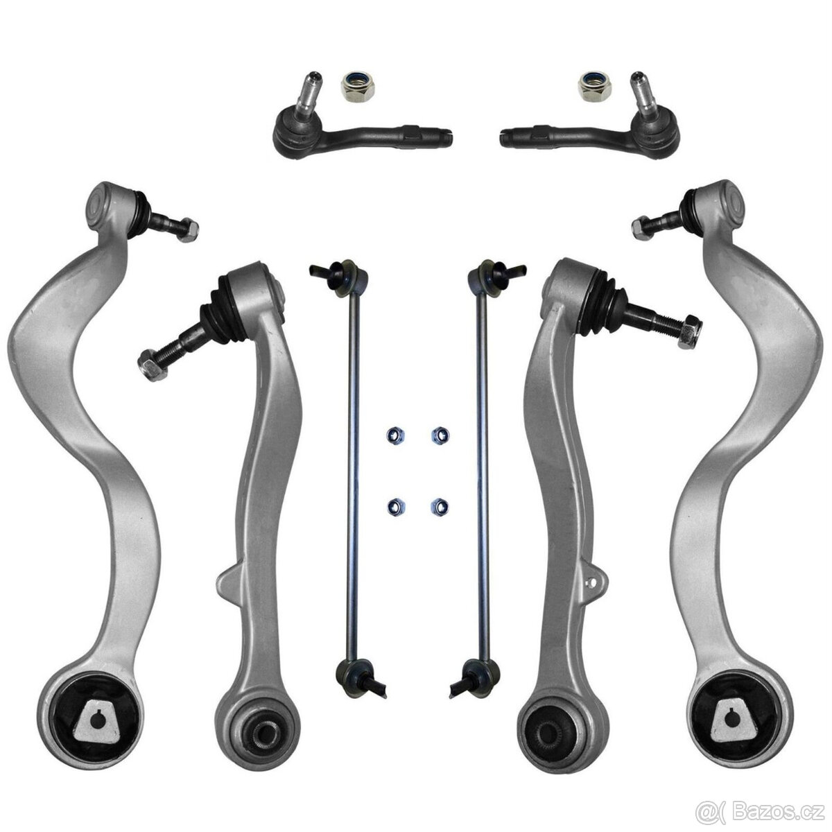 Náprava,Ramena,8 dílný set ramen na přední nápr BMW E65