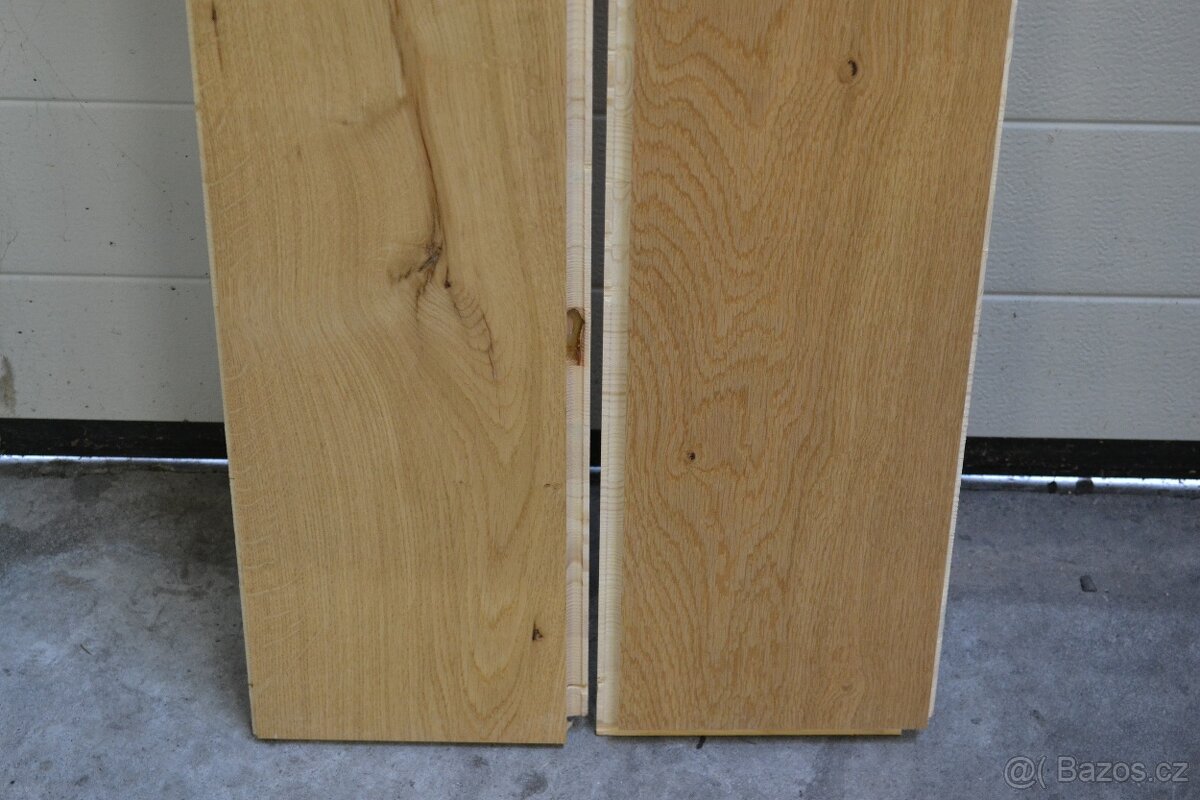 Dub prkno lak - 19m2 - drevena podlaha