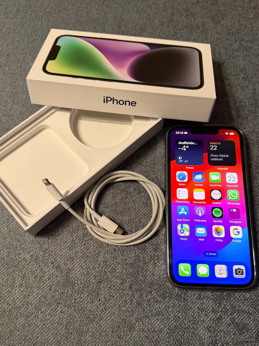 APPLE IPHONE 14 128Gb černý
