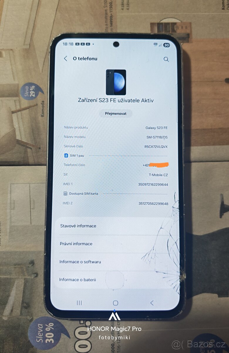 Samsung Galaxy s23 Fe 8/256gb