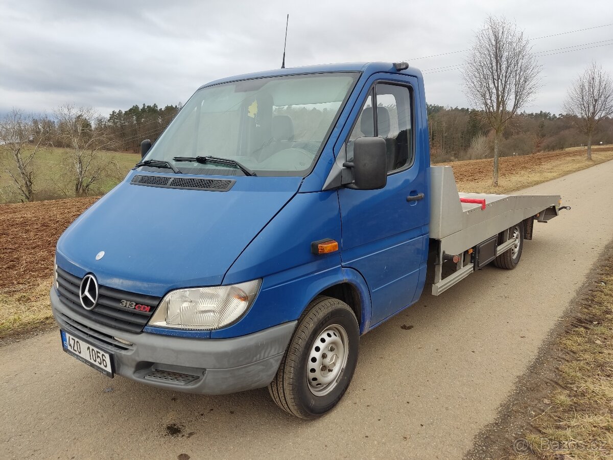 Mercedes Benz Sprinter 313 CDi / odtahovka / hliník Fit-zel