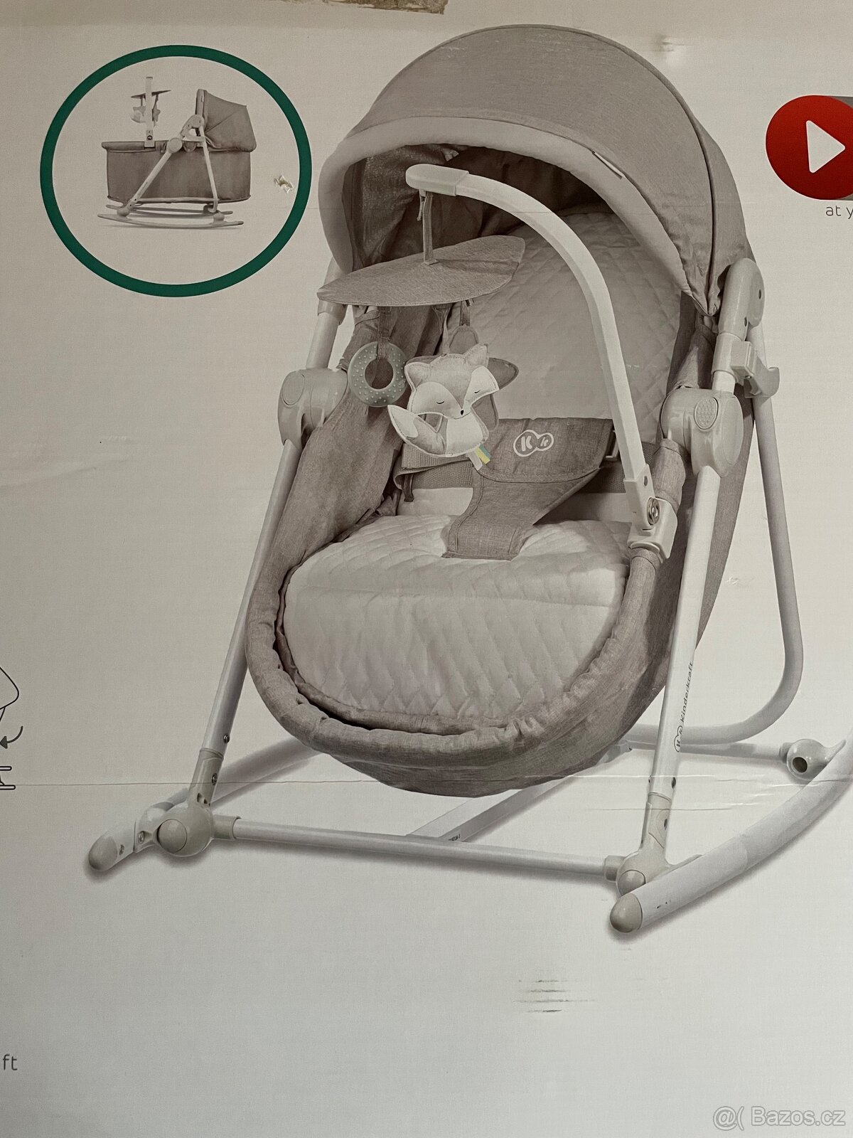 Postýlka židlička Kinderkraft 5v1