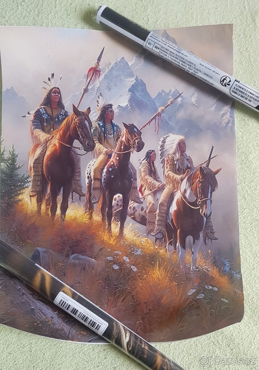Indiani plátno 30x40 cm