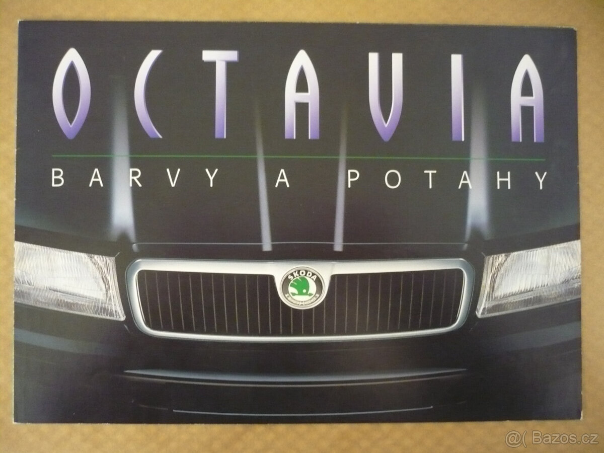 Prospekt Škoda Octavia barvy a potahy 08/1997