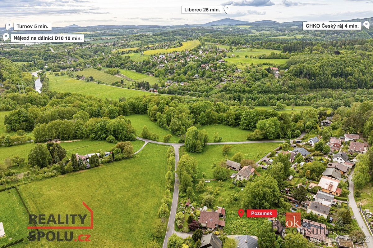 Prodej, pozemky/bydlení, 673 m2, Rohliny , Mírová pod Kozáko