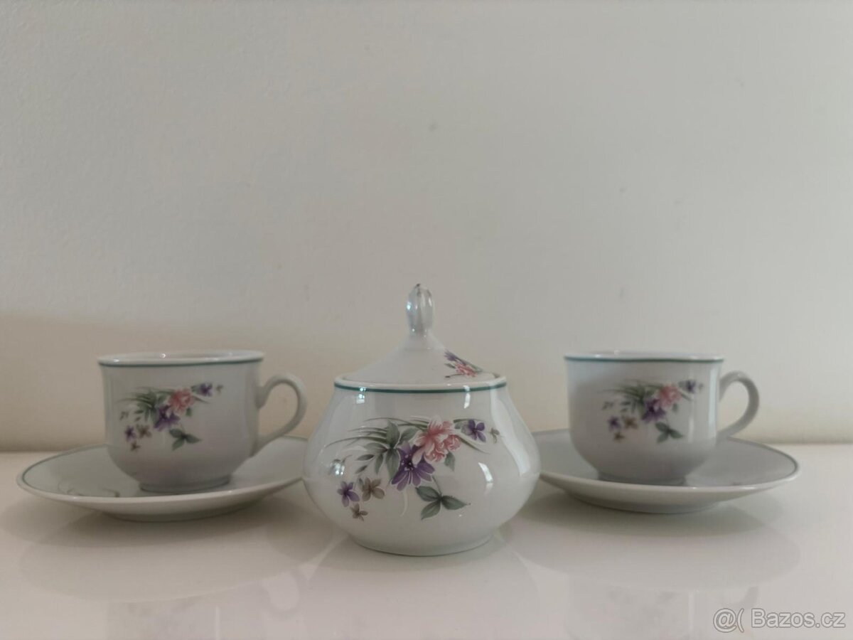 Porcelánová kávová souprava Thun Karlovy Vary
