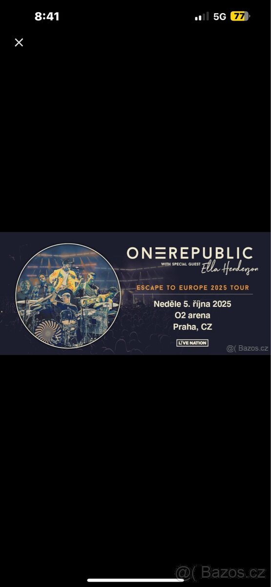 One Republic - Praha 5.10.2025