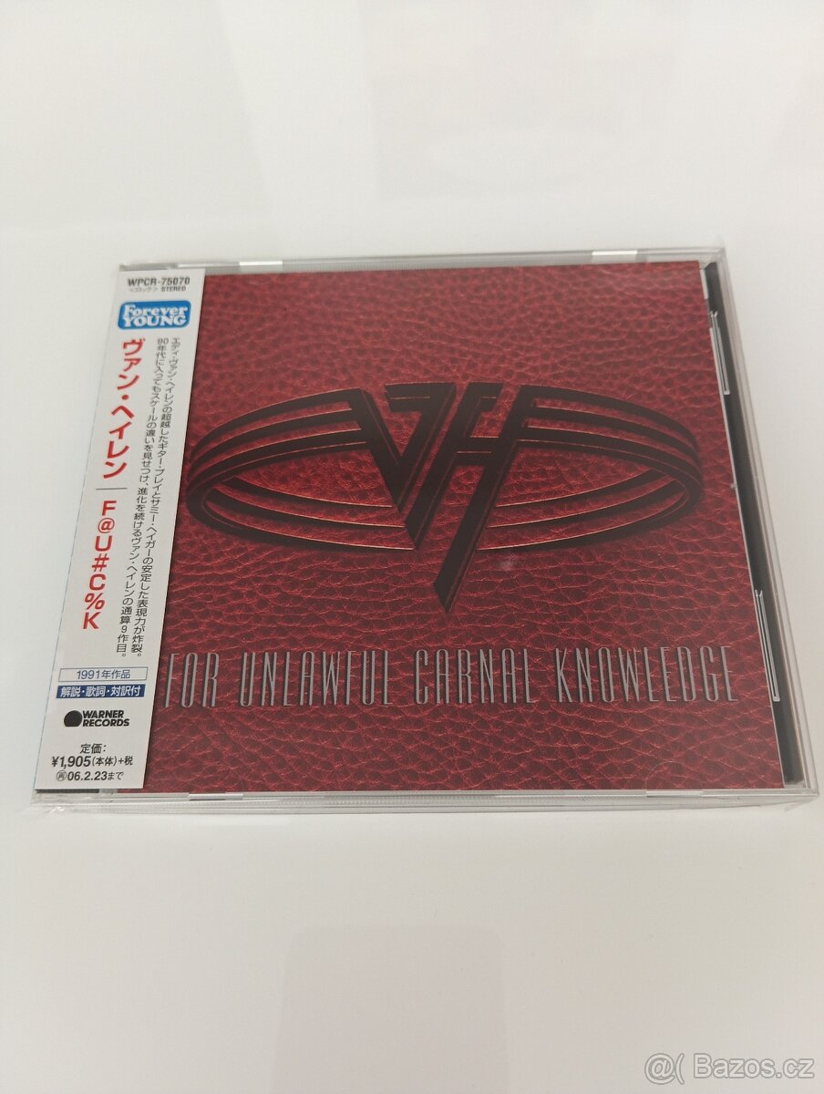 CD VAN HALEN - UNLAWHUL CARNAL KNOWLEDGE  1991