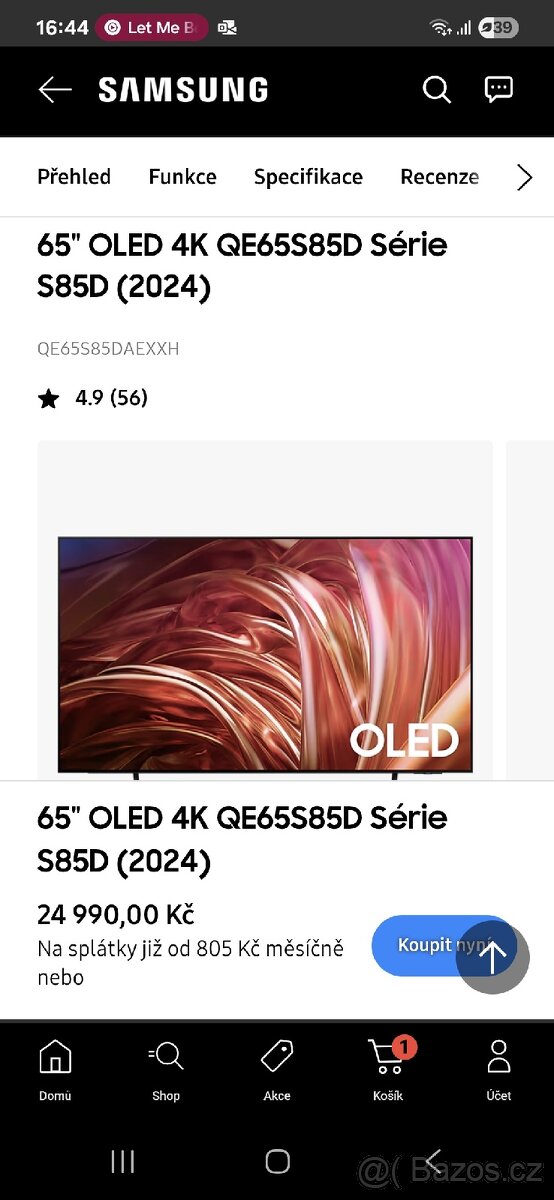 Prodám OLED TV samsung