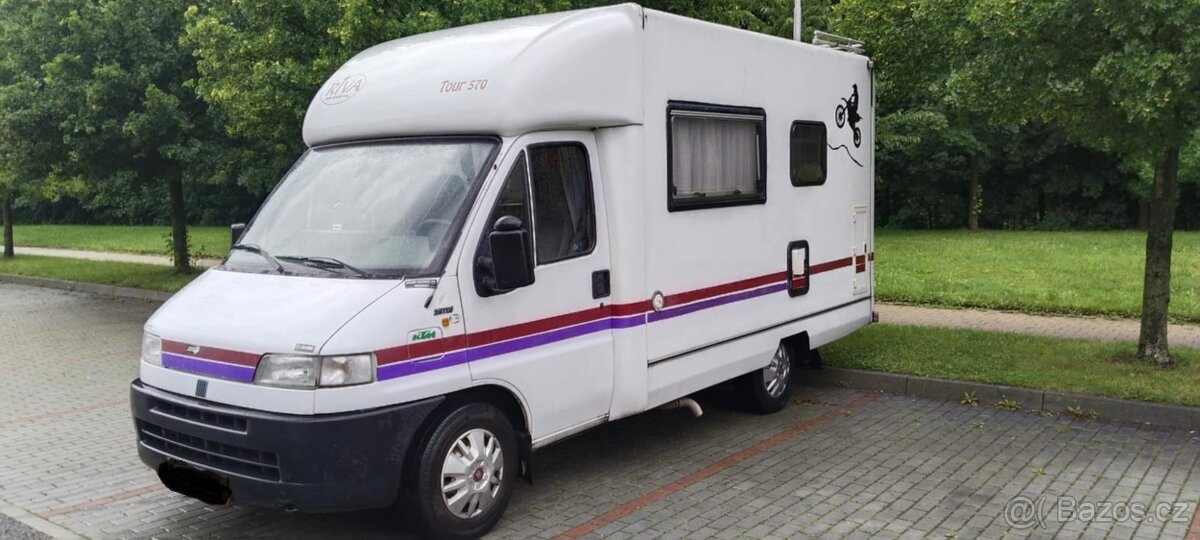 Fiat ducato Riva mobil, garáž pro kola či skutr