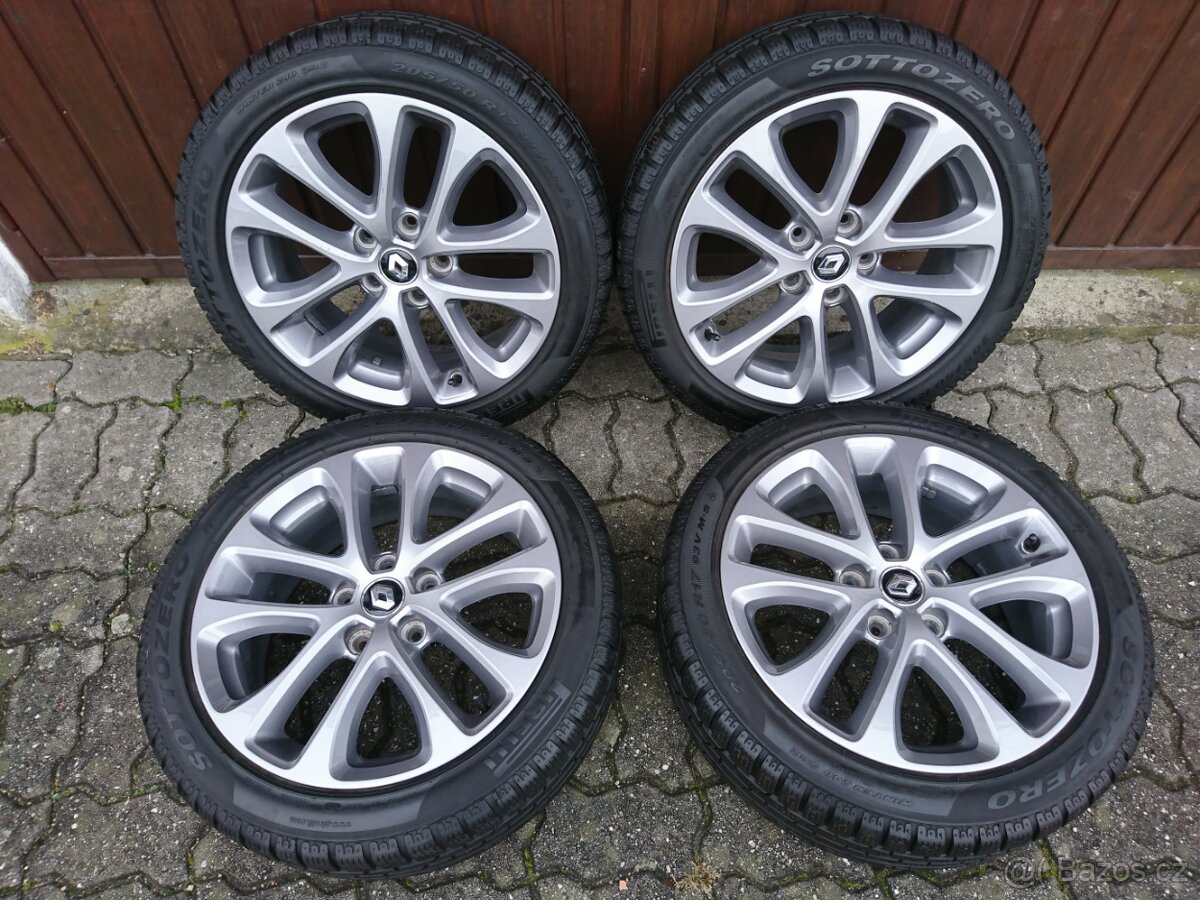 Renault Megane 3,4 GT17" Originální 205/50/17 zimní alu Kol
