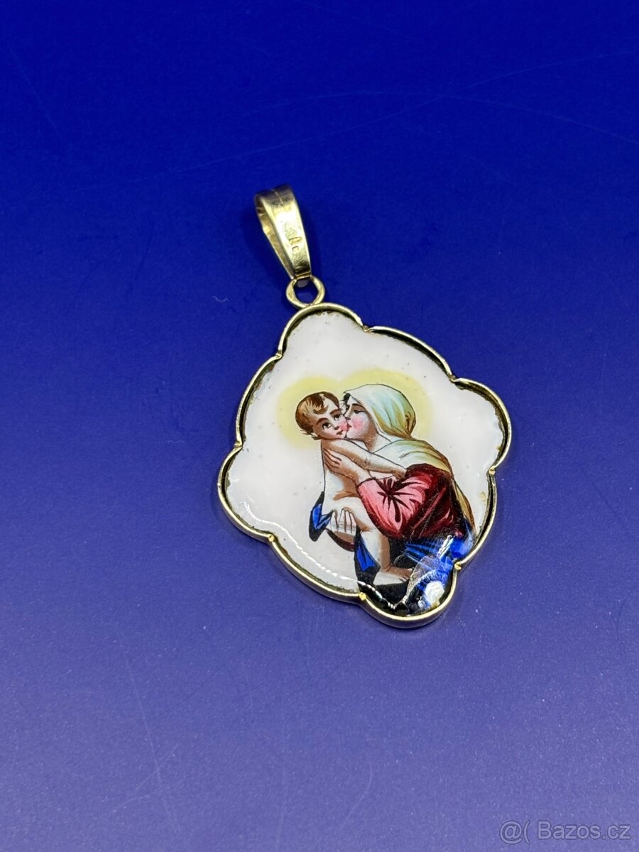 zlatý přívěsek 14 karátů,585/1000