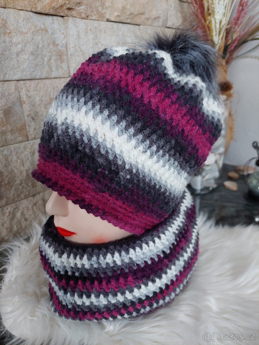 Čepice se šálovým tunelem