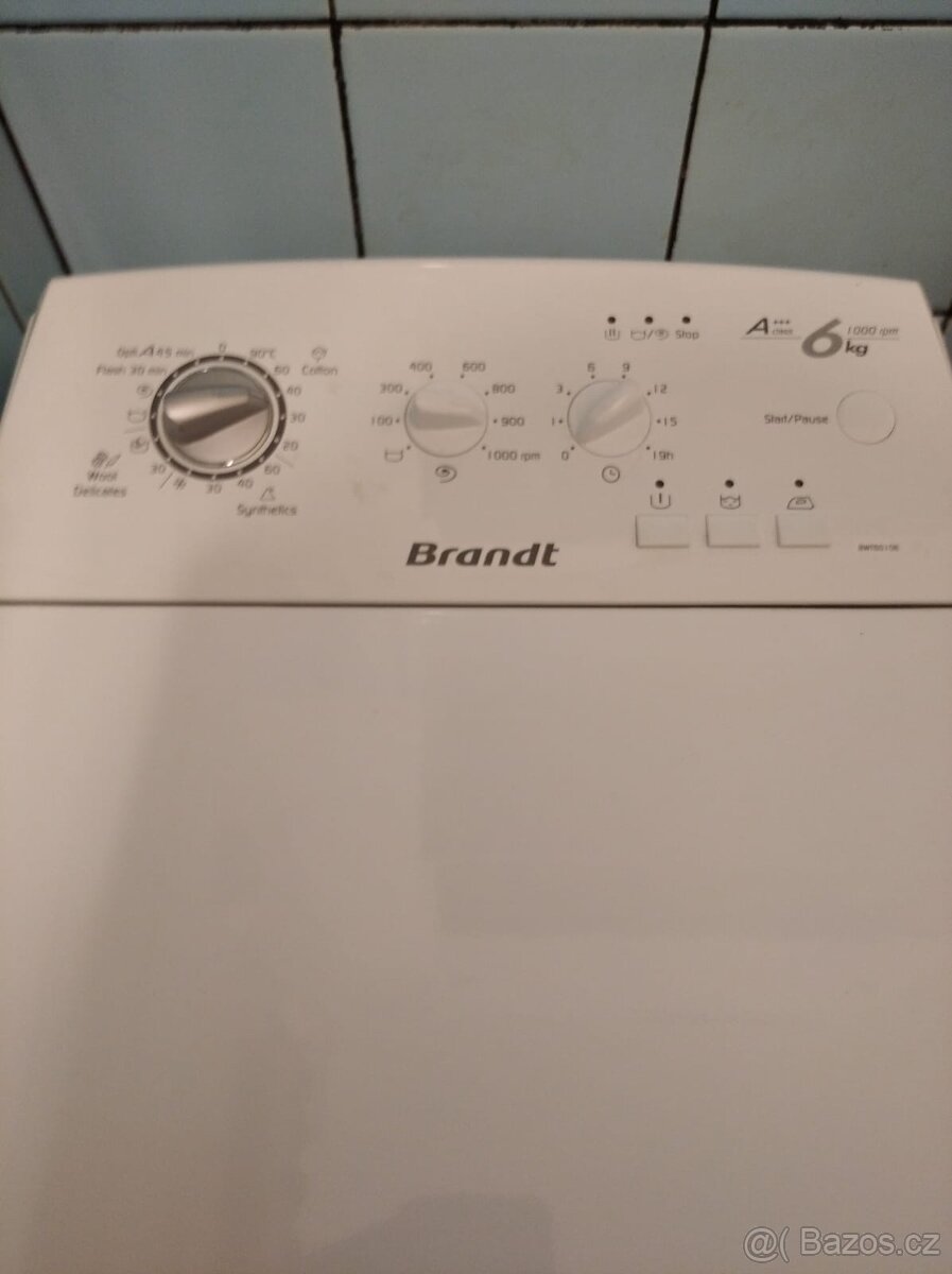 Pračka Brandt plněná vrchem 6 kg