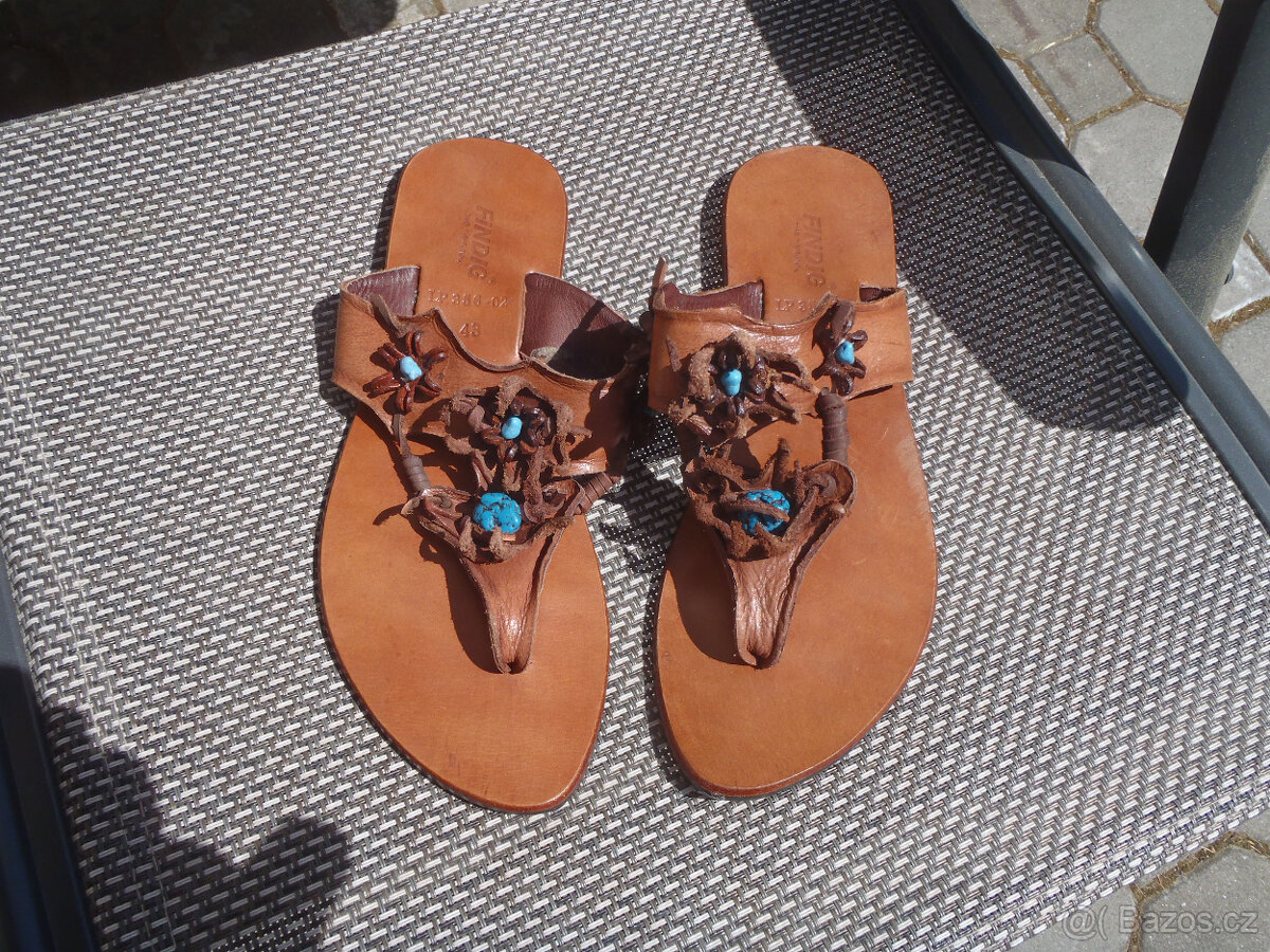 Prodám dámské kožené sandály