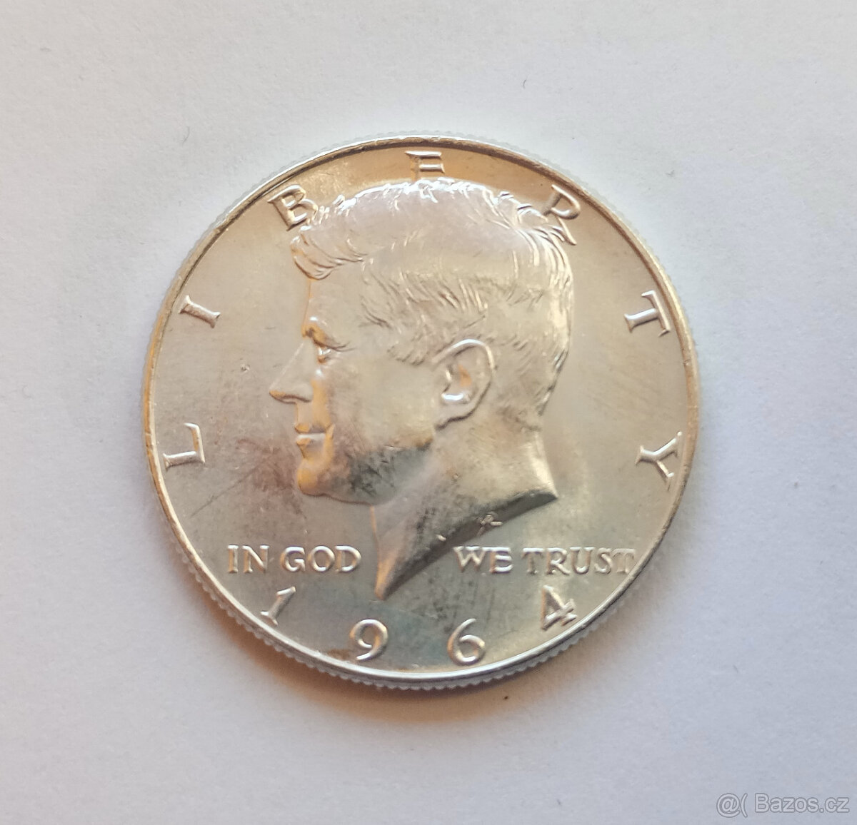 Americký stříbrný půldolar – Kennedy 1964 – ryzost 900/1000