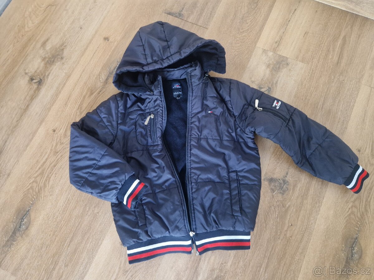 Chlapecká klučičí zimní bunda značková Tommy hilfiger 140