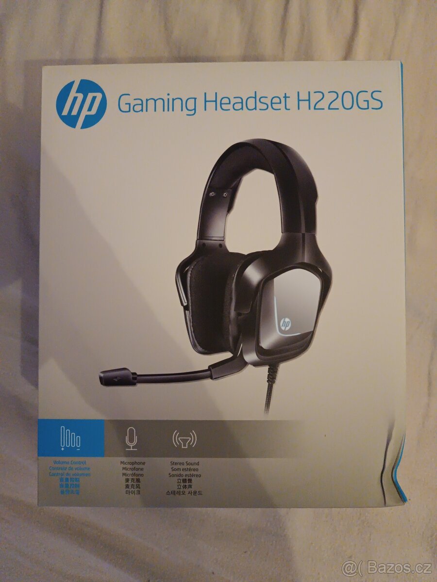 Sluchátka - hp Gaming headset H220GS, nerozbalené