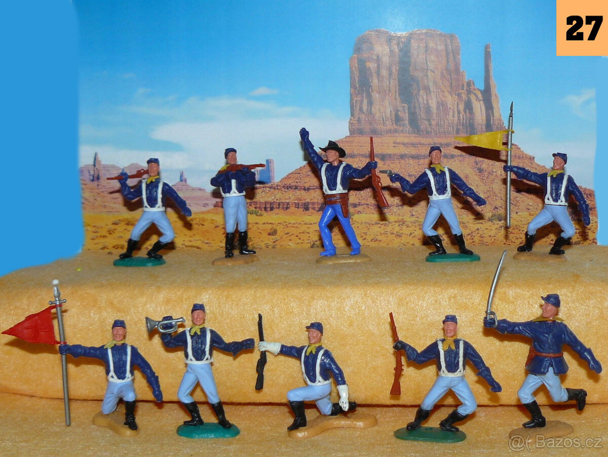 ( 27 ) Timpo Toys originál figurky : vojáci únie ( severu )