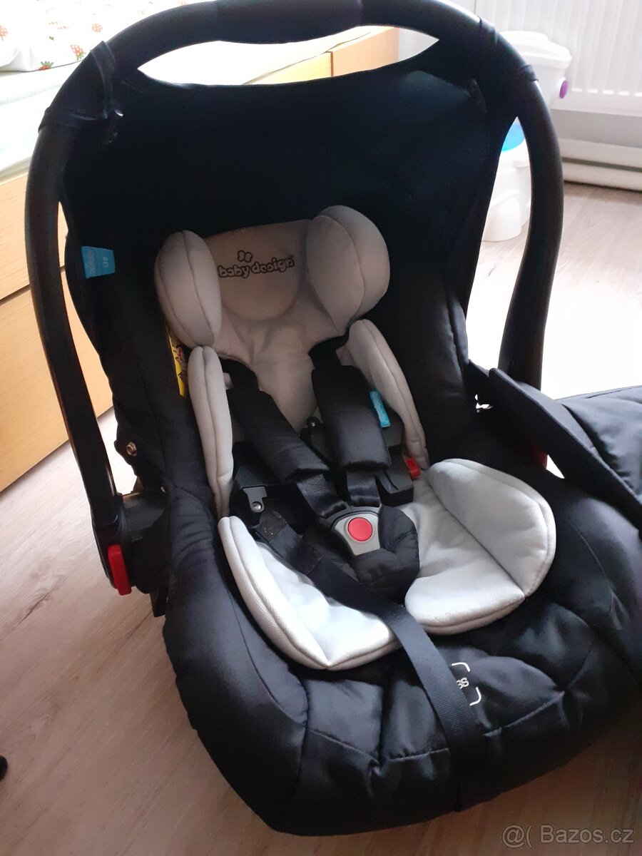 Kočárek BABYDESIGN trojkombinace Husky šedý 2020